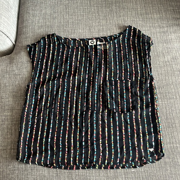 Roxy black and colored sheer tank NWOT - Picture 4 of 4